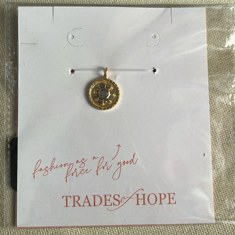 Trades of Hope Labradorite Flower Charm